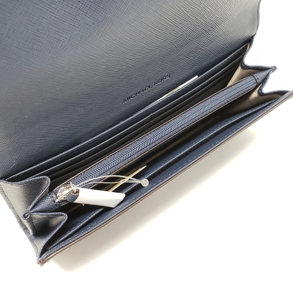 ⚠️LAST 1⚠️Michael Kors Large Carryall Wallet Blue - Picture 3 of 5